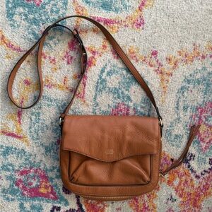Vince Camuto Tan Leather Crossbody Bag